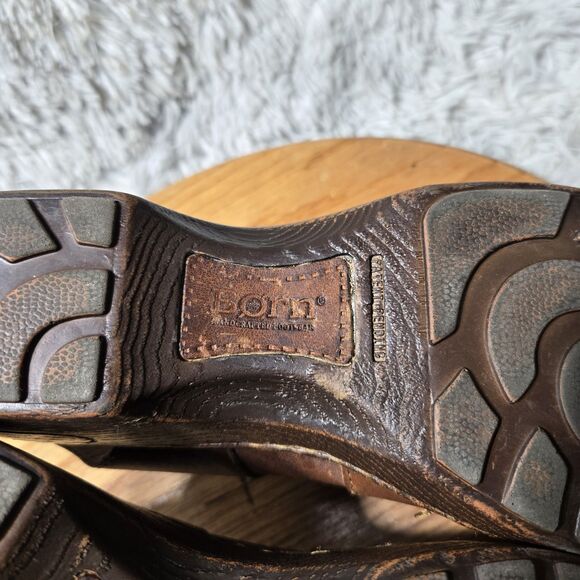 Born Cabot III Womens Size 9/40.5 Brown Leather Fisherman Sandals - Picture 7 of 11